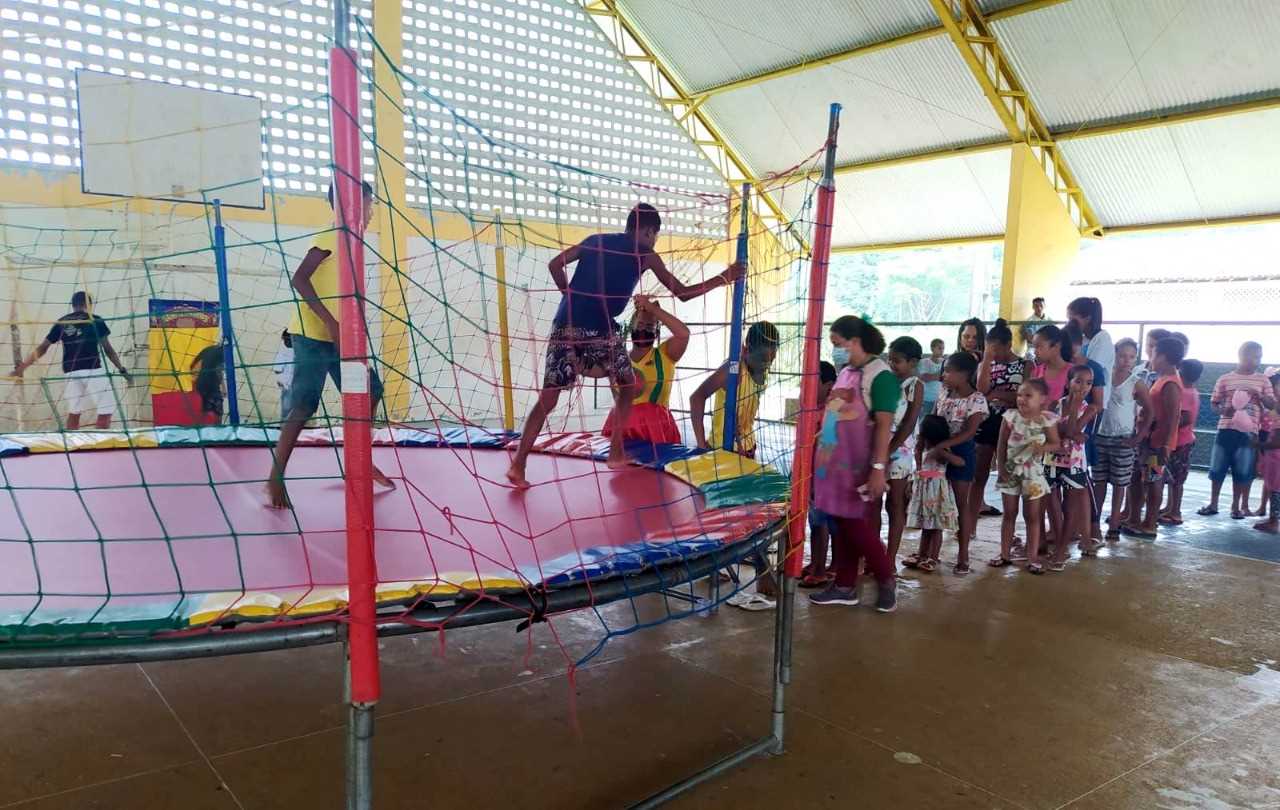 Camacã: Caravana da Alegria leva diversão para as crianças de Jacareci e Assentamento Nova Ipiranga